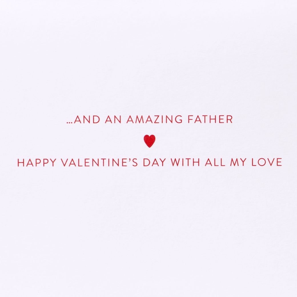 An Amazing Father Valentine's Day Greeting Card for Dad