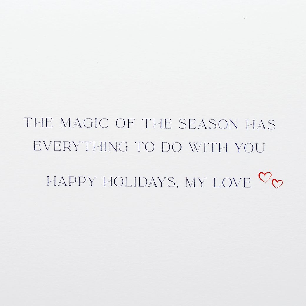 Magic of the Season Romantic Holiday Greeting Card Image 3