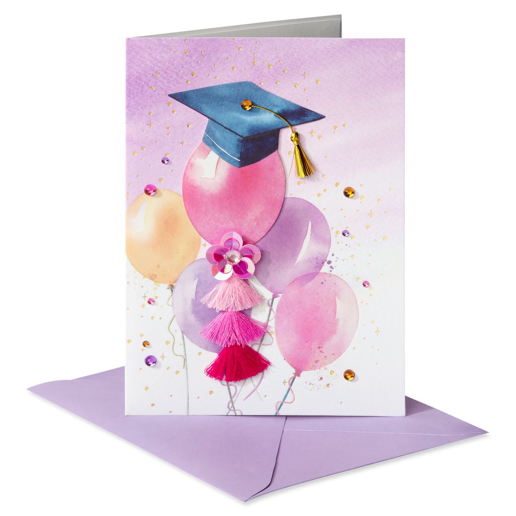 Fancy Hat Graduation Greeting Card Image 4