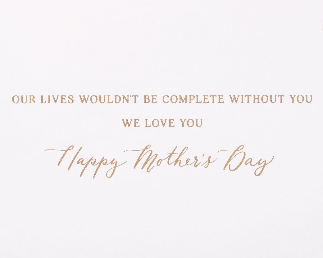 The Heart of Our Family Mother's Day Greeting Card for Wife Image 3