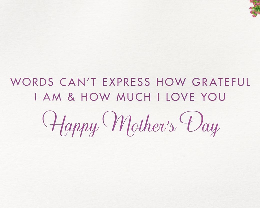 Words Can't Express Mother's Day Greeting Card Image 3
