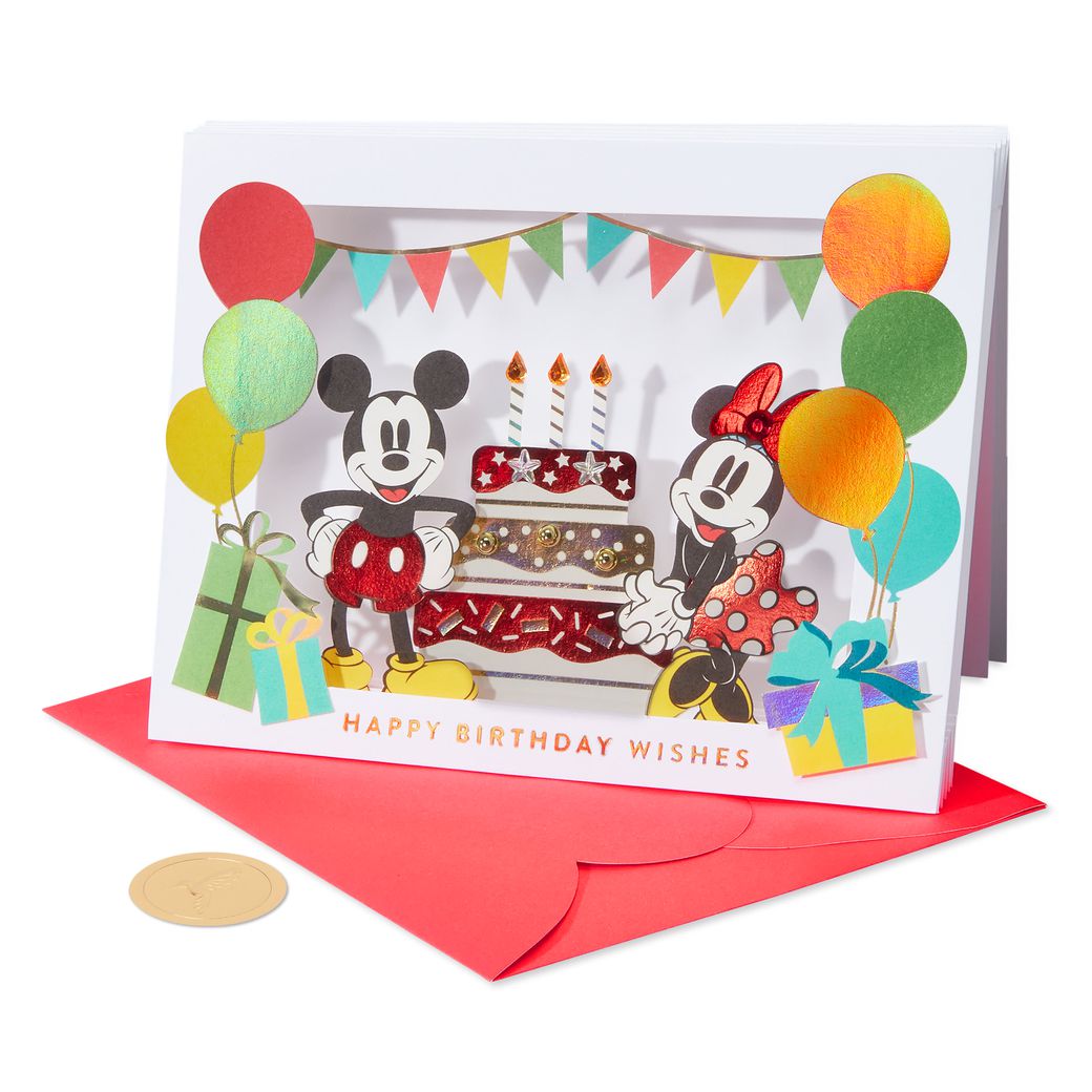 As Wonderful As You Mickey and Minnie Mouse Birthday Greeting Card