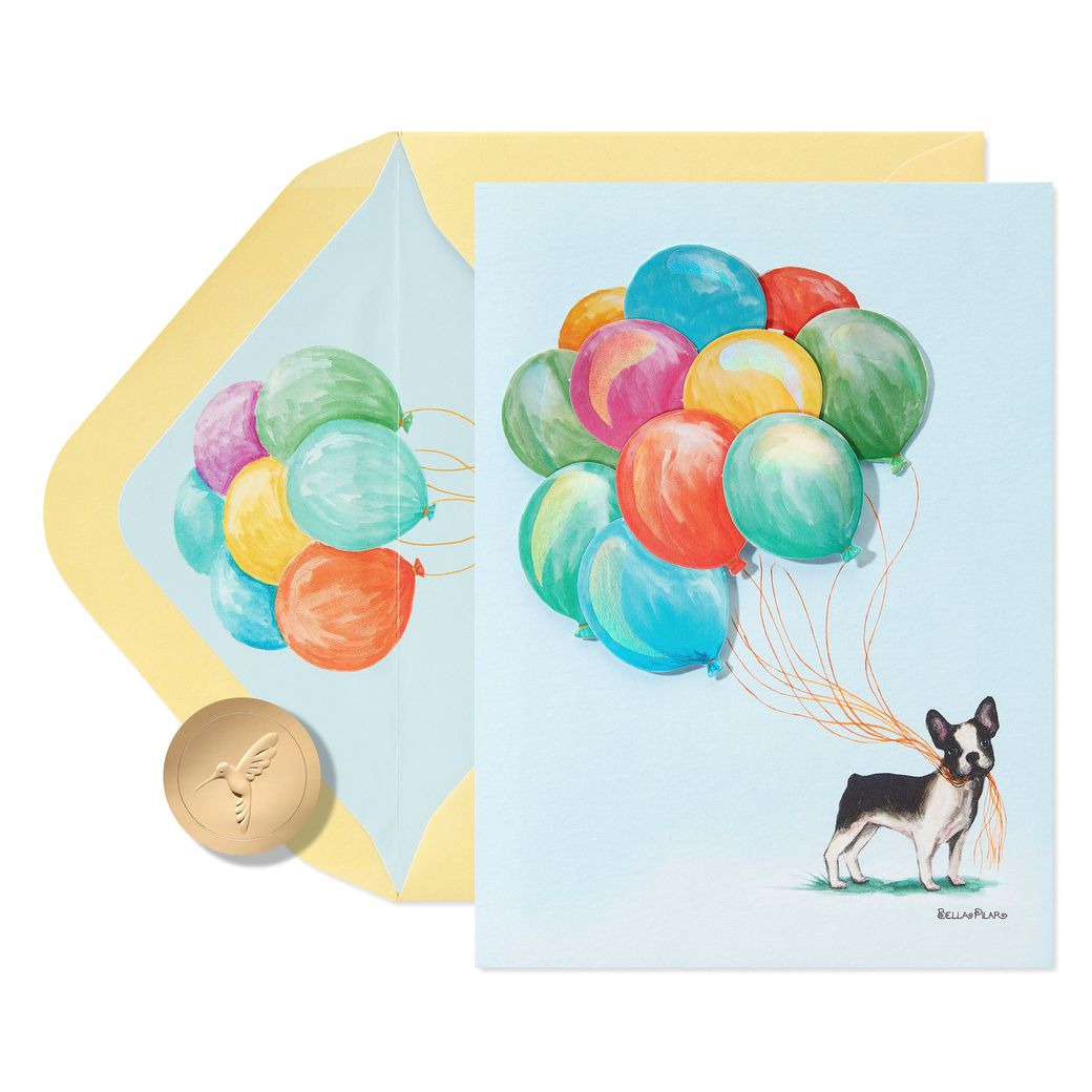 Pawsitively Awesome French Bulldog Birthday Greeting Card