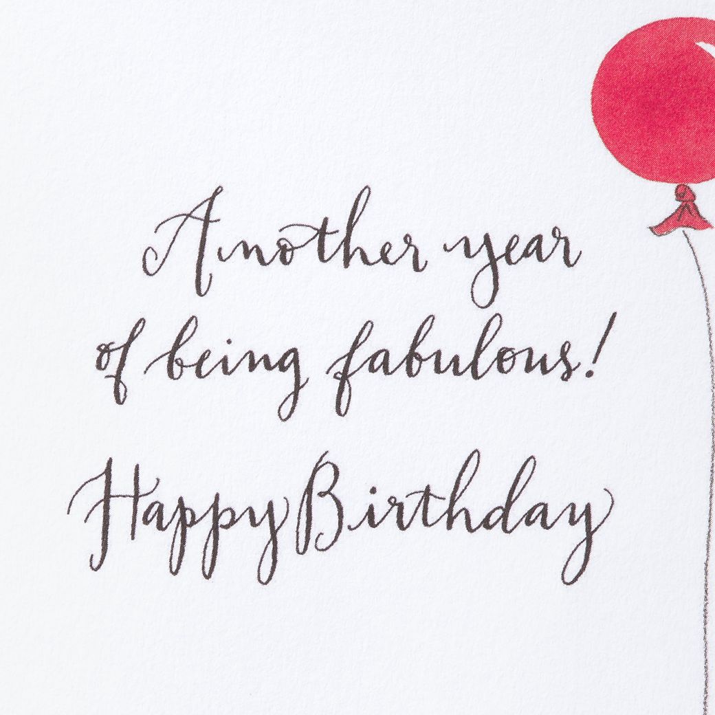 Another Year of Being Fabulous Birthday Greeting Card Image 3