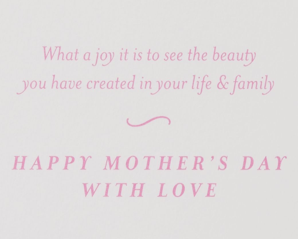 Beauty You Have Created Mother's Day Greeting Card for Daughter Image 3