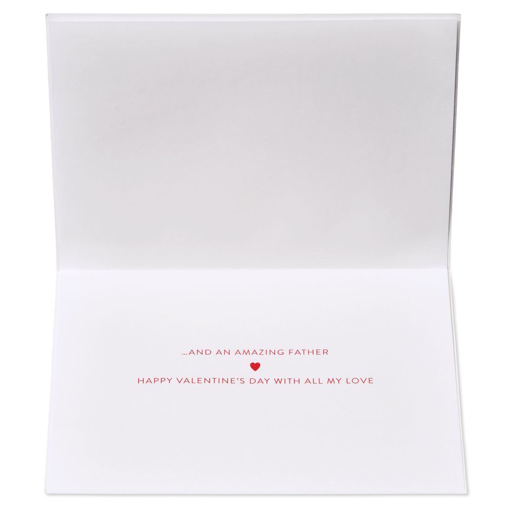 An Amazing Father Valentine's Day Greeting Card for Dad