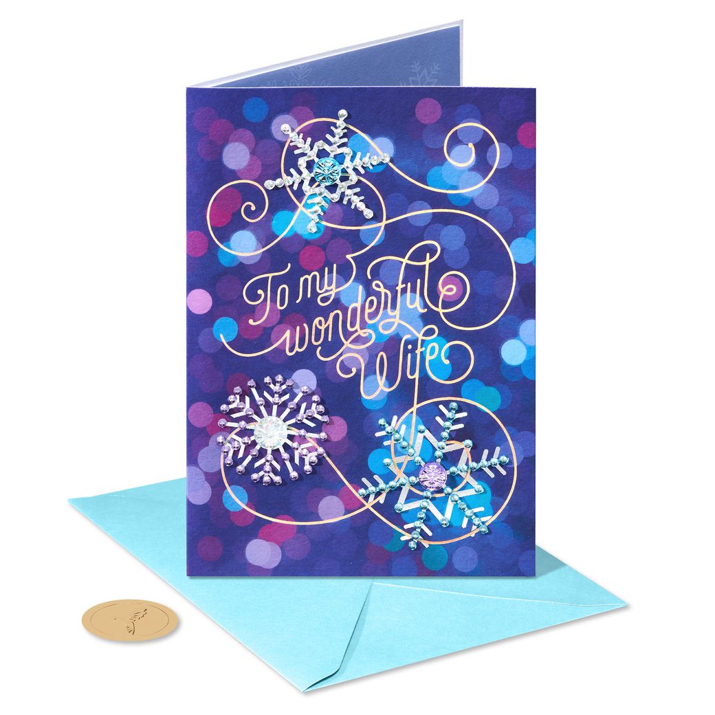 The Sweetest Part Christmas Greeting Card for Wife