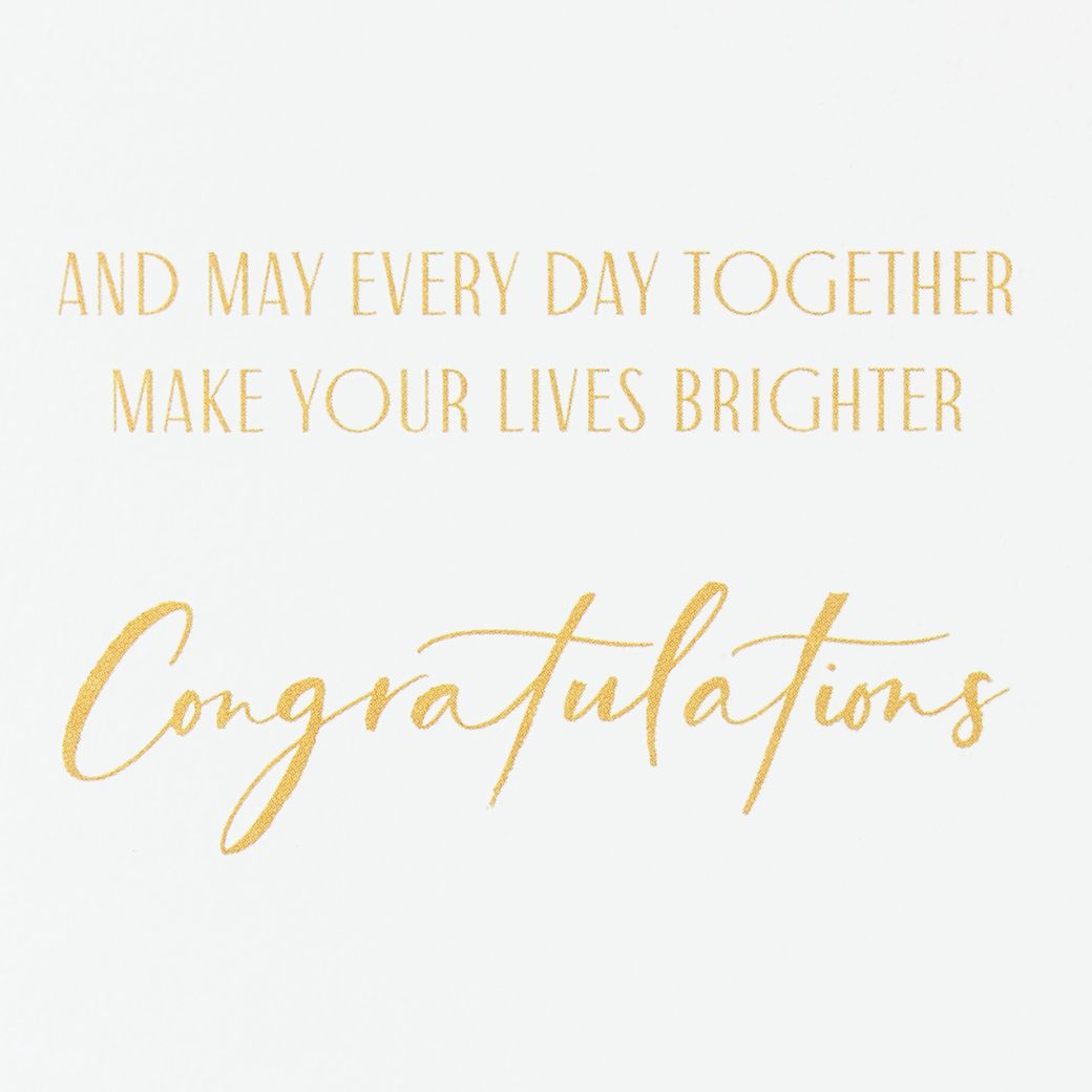 Make Your Lives Brighter Wedding Greeting Card