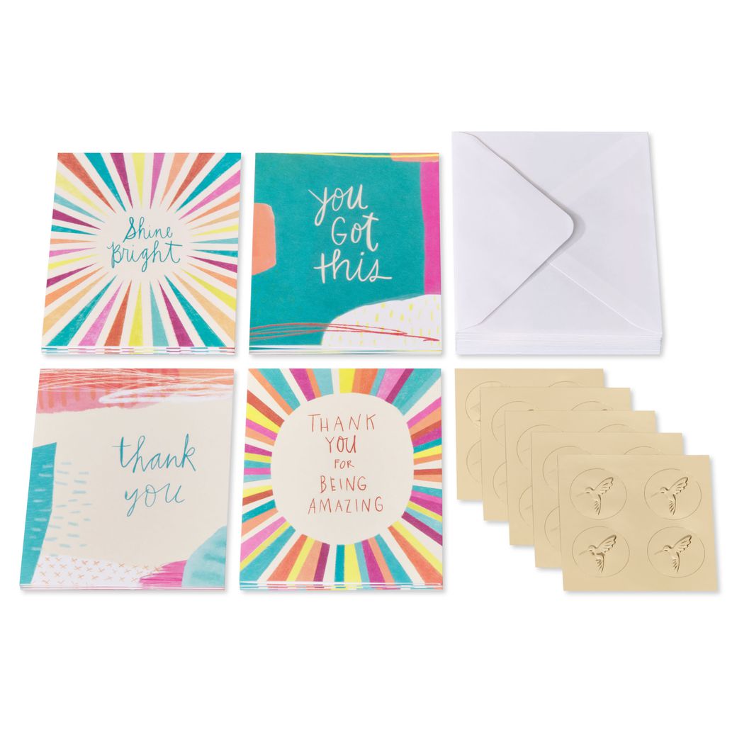 Power Affirmations Blank Encouragement Note Cards with Envelopes, 20-Count Image 2