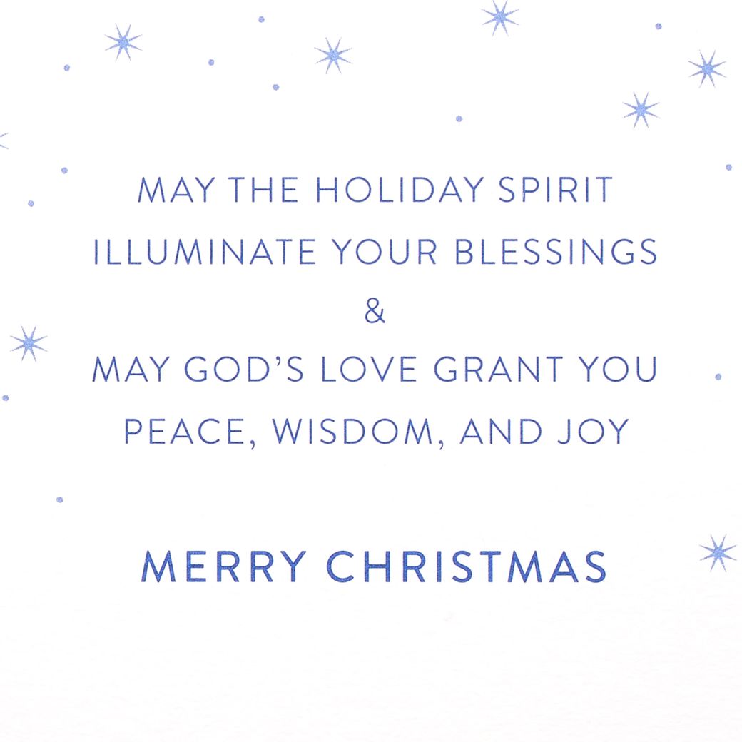 Peace, Wisdom, and Joy Religious Christmas Greeting Card Image 3