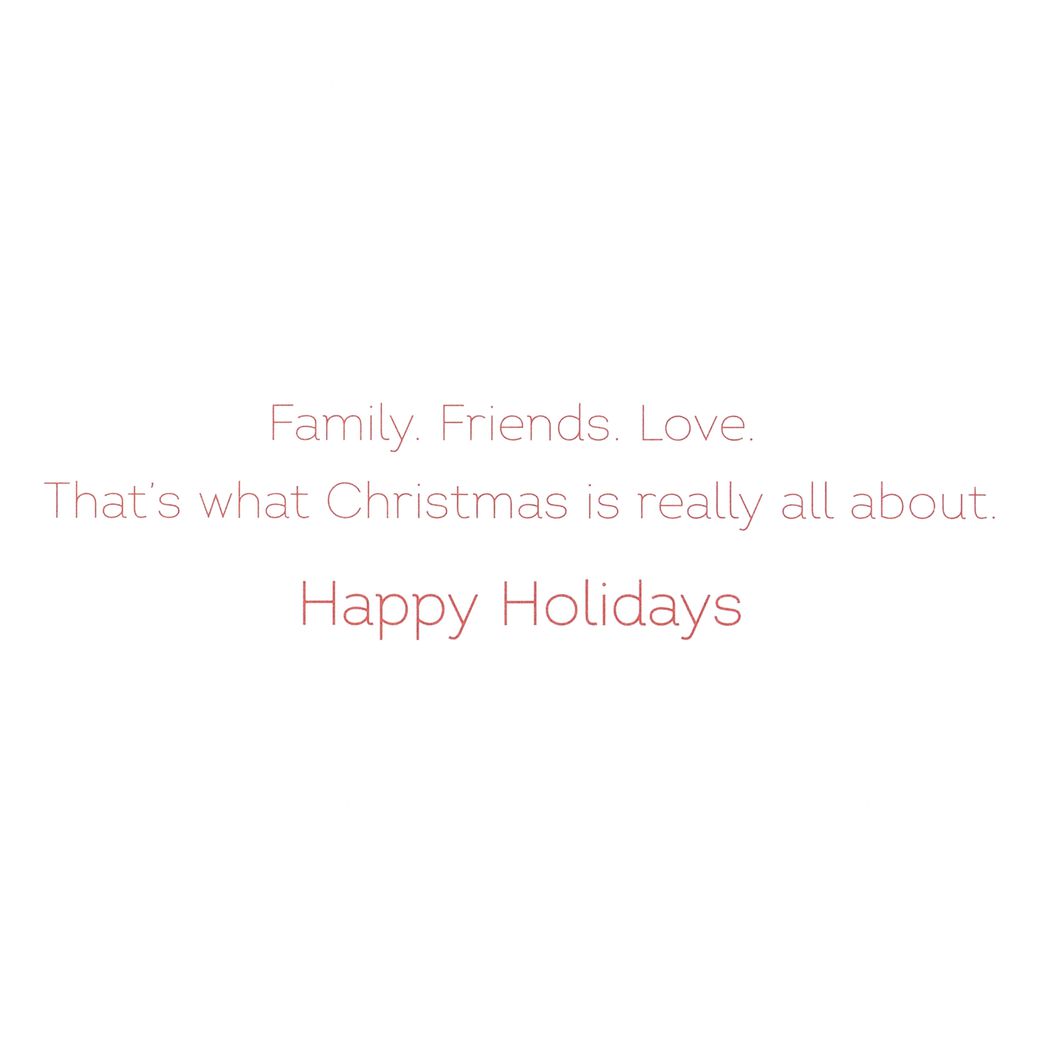Family, Friends, Love Christmas Greeting Card Image 3