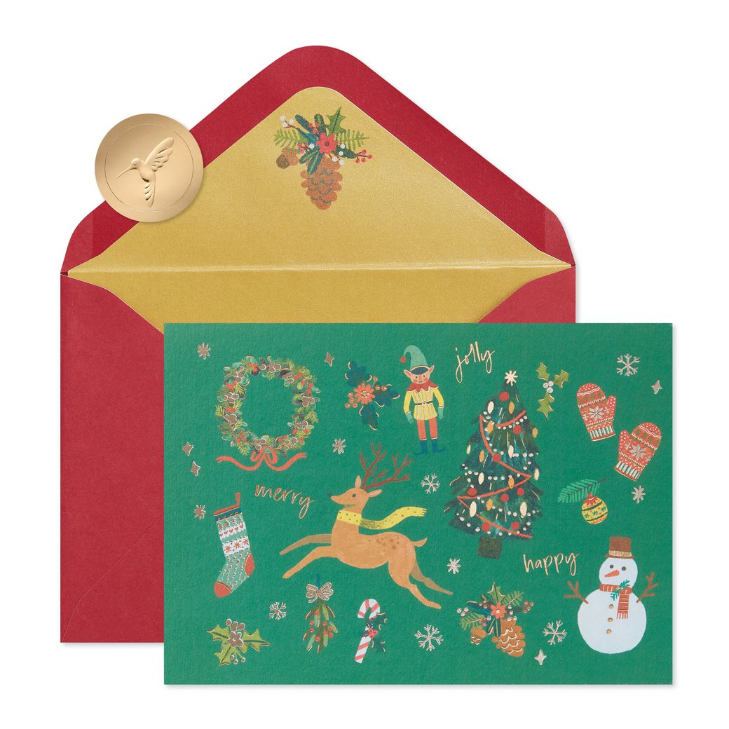 Most Wonderful Time Christmas Cards Boxed with Envelopes, 14-Count