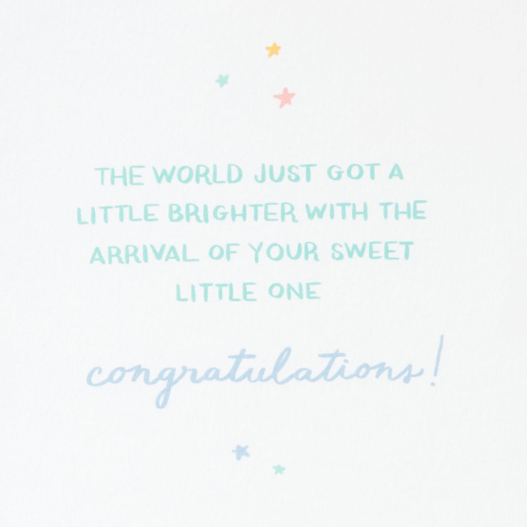 Sweet Little One Baby Shower Greeting Card