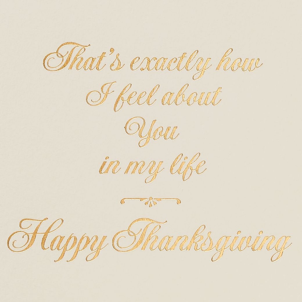 Thankful for You in My Life Thanksgiving Greeting Card Image 3