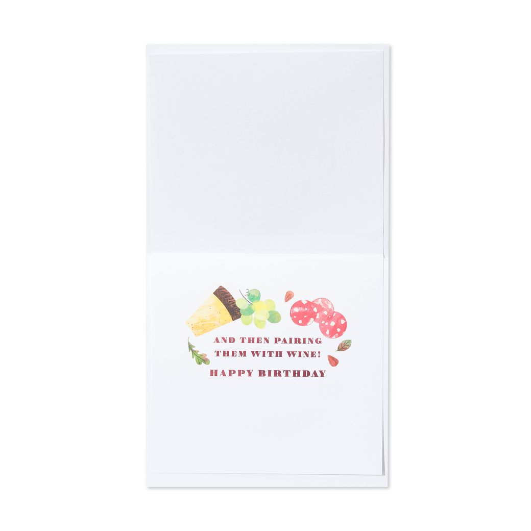 Fancy Snacks Birthday Greeting Card