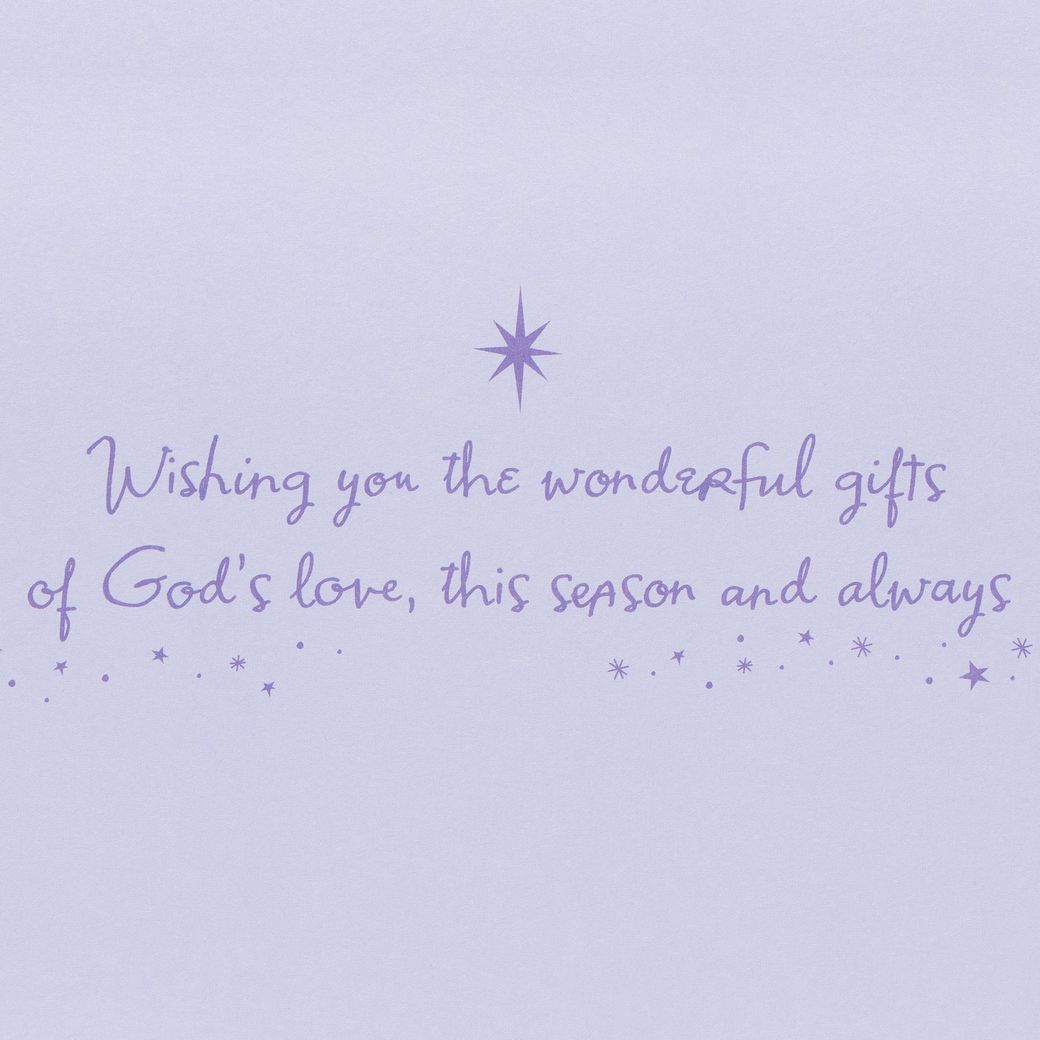 God's Love Religious Christmas Greeting Card Image 3