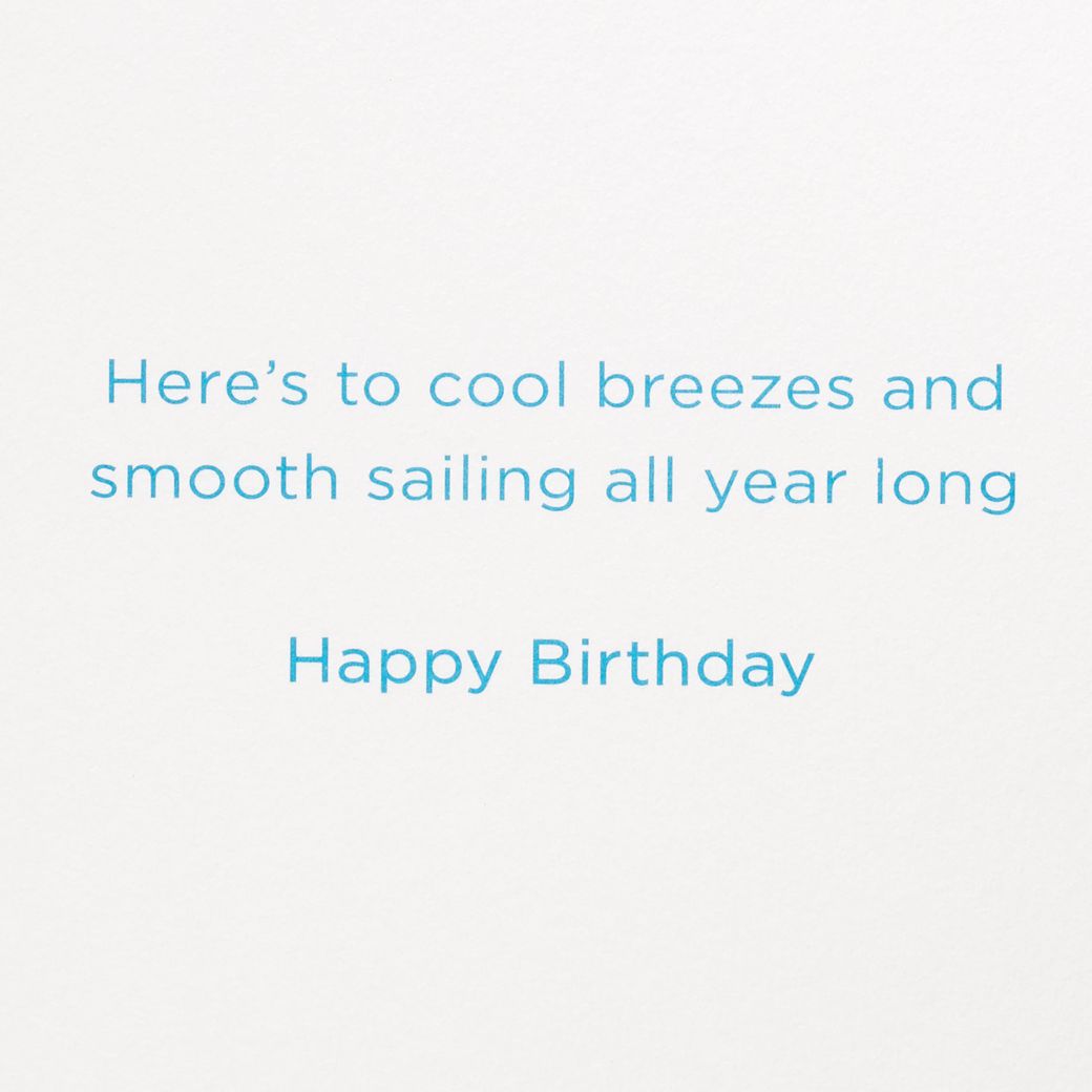 Smooth Sailing Birthday Greeting Card Image 3