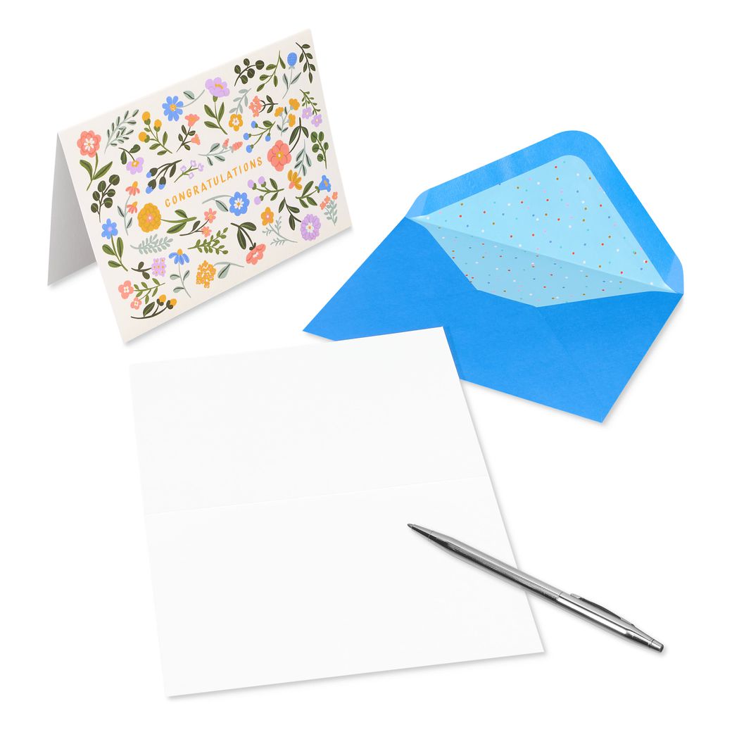 Congratulations Designs Graduation Cards Pack with Envelopes, 20-Count