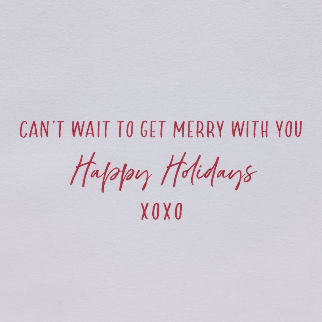 Get Merry With You Christmas Greeting Card for Husband