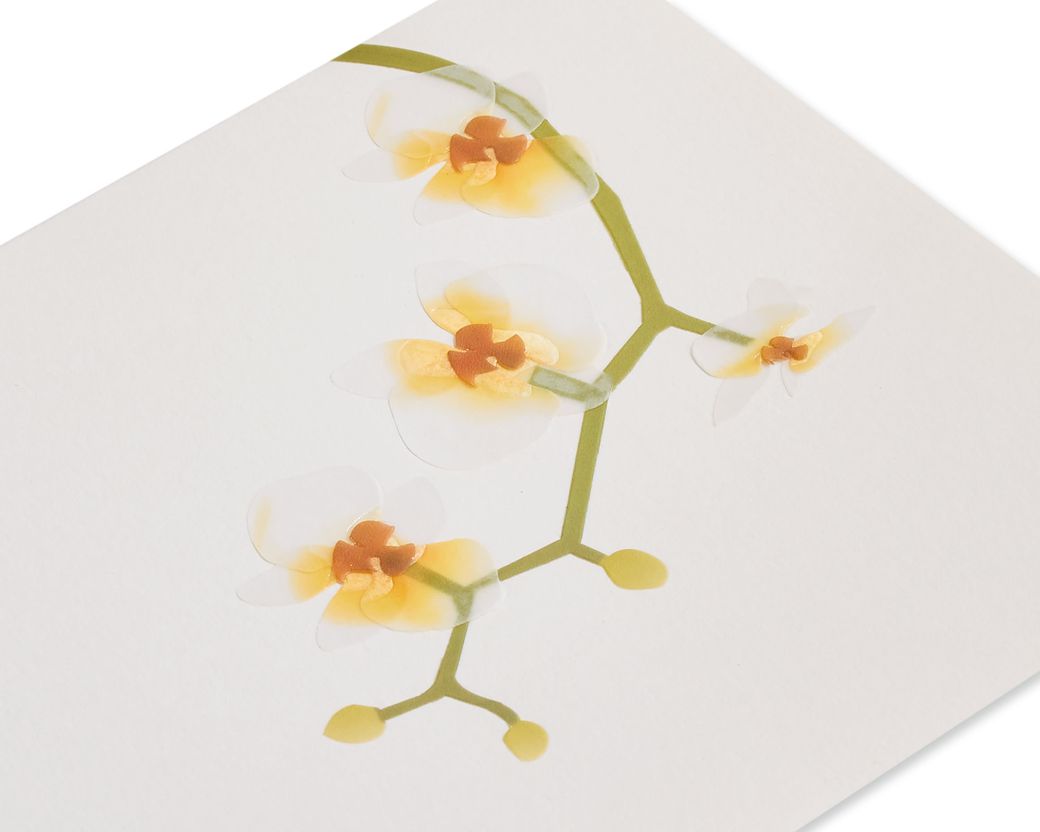 Elegant Flowers Blank Greeting Card Image 5