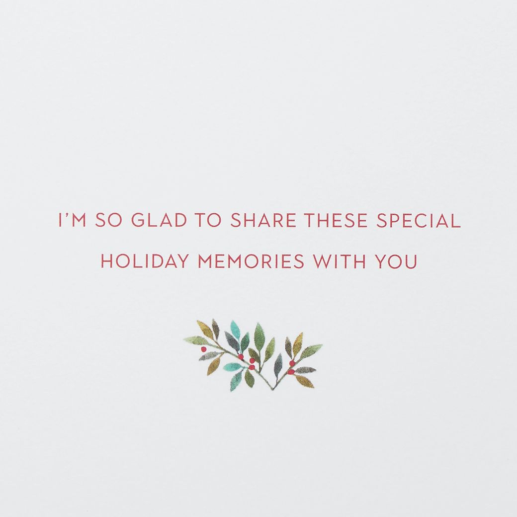 Special Holiday Memories Holiday Greeting Card for Wife Image 3