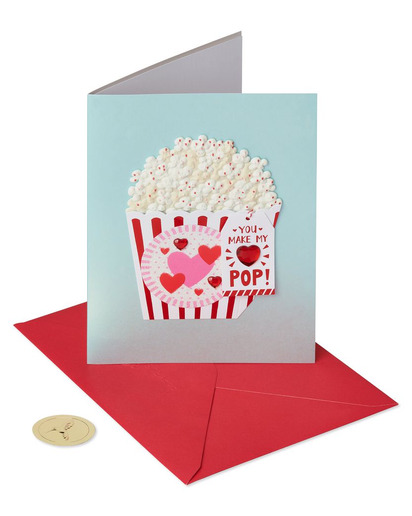 You Make My Heart Pop Funny Cute Valentine’s Day Greeting Card Image 4