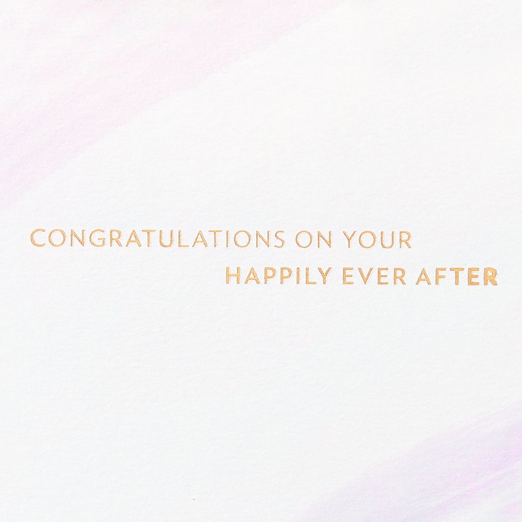 Happily Ever After Wedding Greeting Card