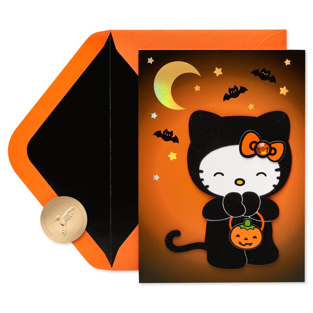 Cute Hello Kitty Cat Greeting Card