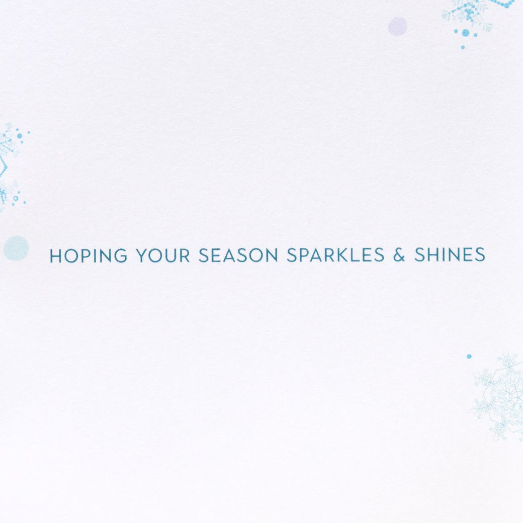 Sparkles and Shines Religious Christmas Greeting Card - Designed by Turnowsky 