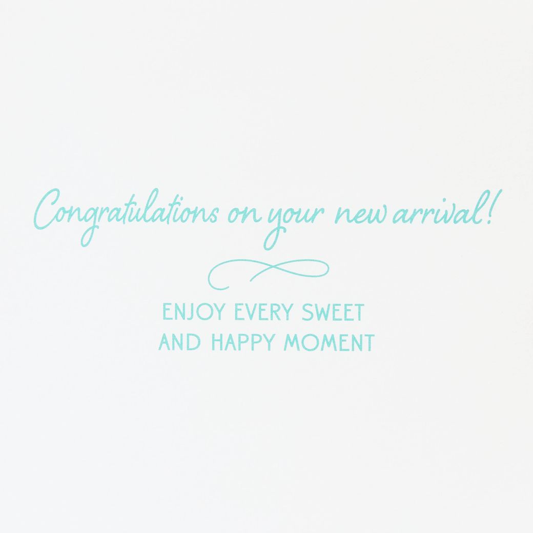 Sweet and Happy Moment Baby Shower Greeting Card