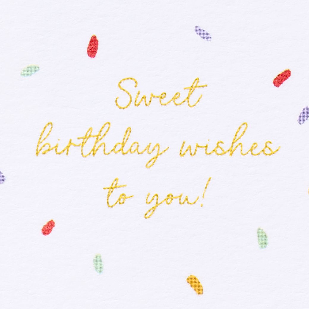 Sweet Birthday Wishes Pop-Up Birthday Card