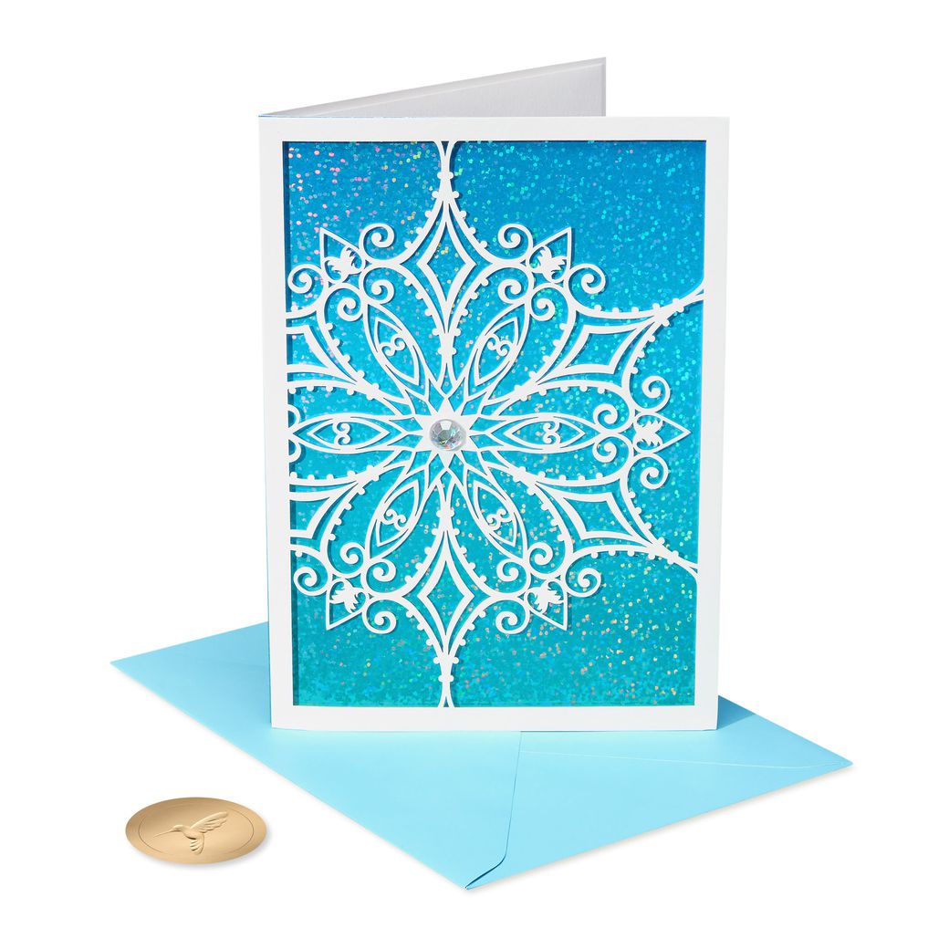 Best Wishes Christmas Boxed Cards with Envelopes, 8-Count