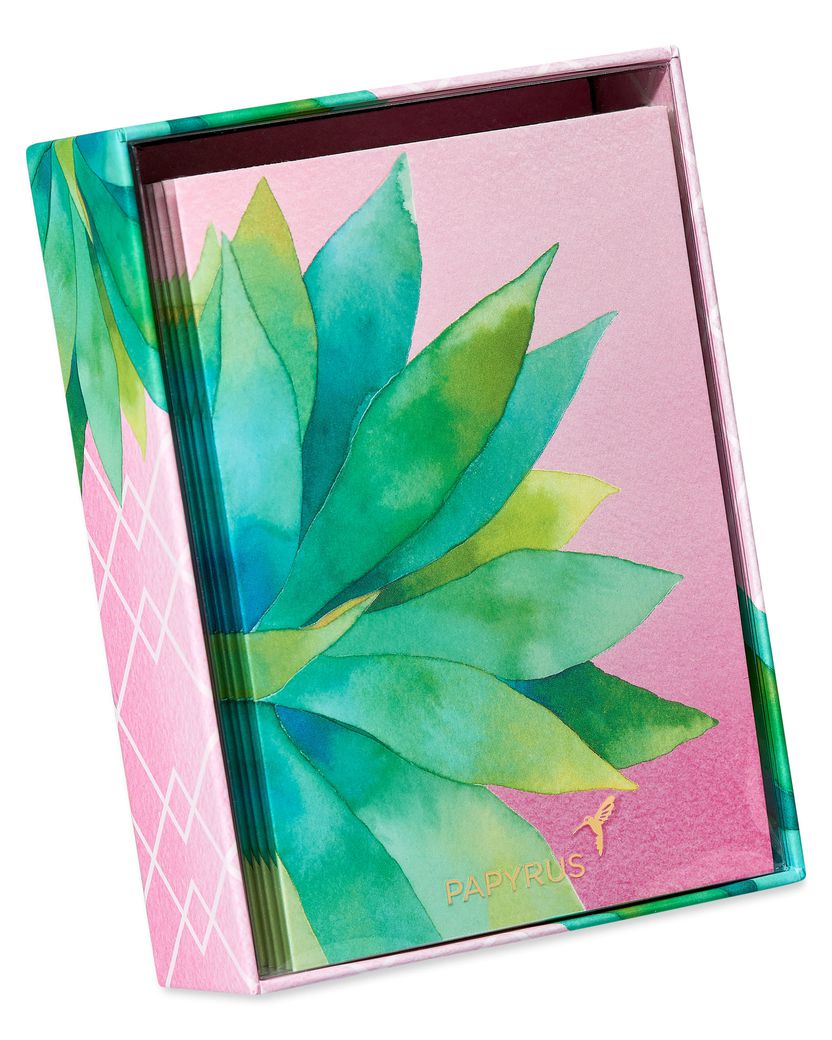 Bold Succulent Blank Note Cards with Envelopes, 14-Count Image 4