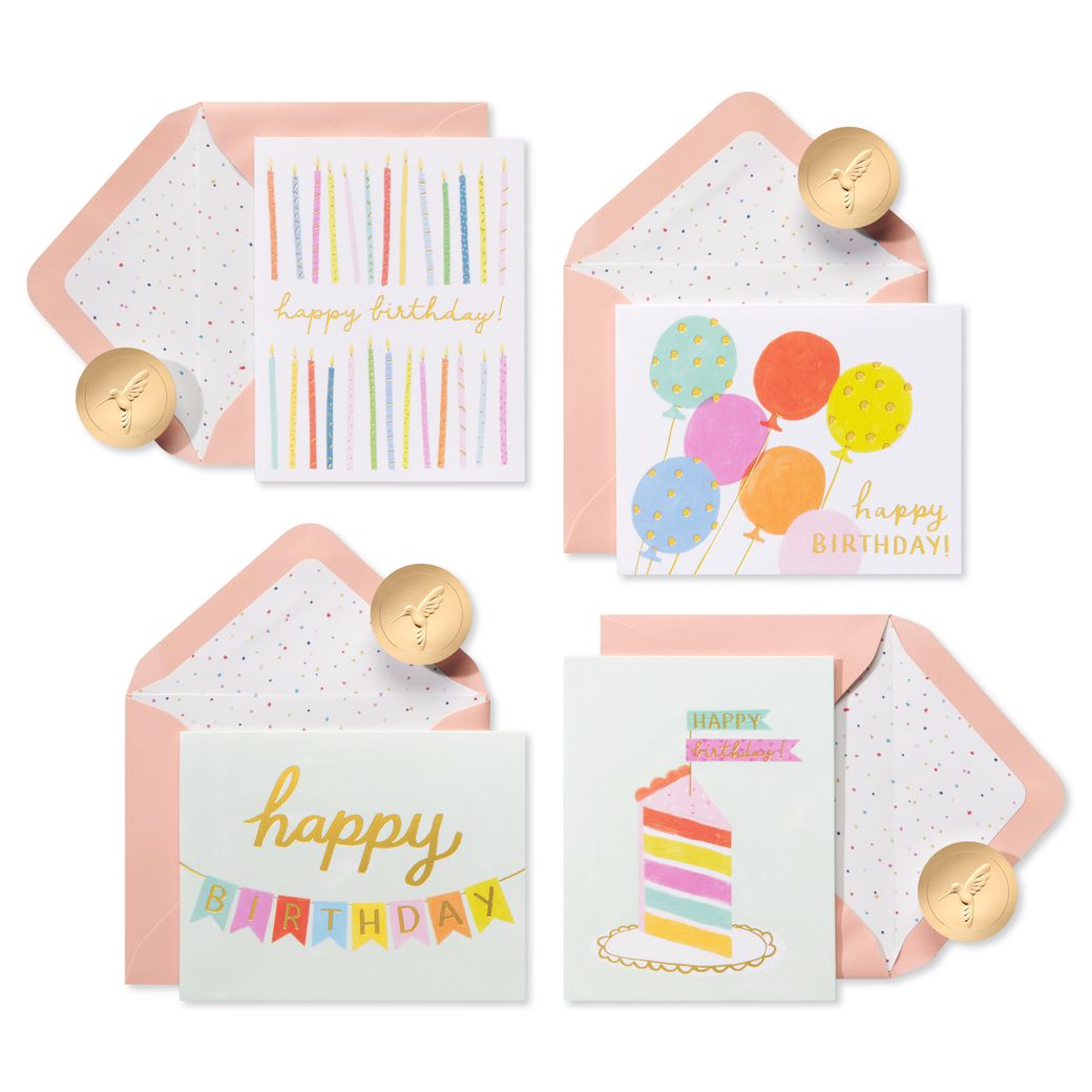 Birthday Celebrations Birthday Blank Note Cards with Envelopes, 20-Count Image 1