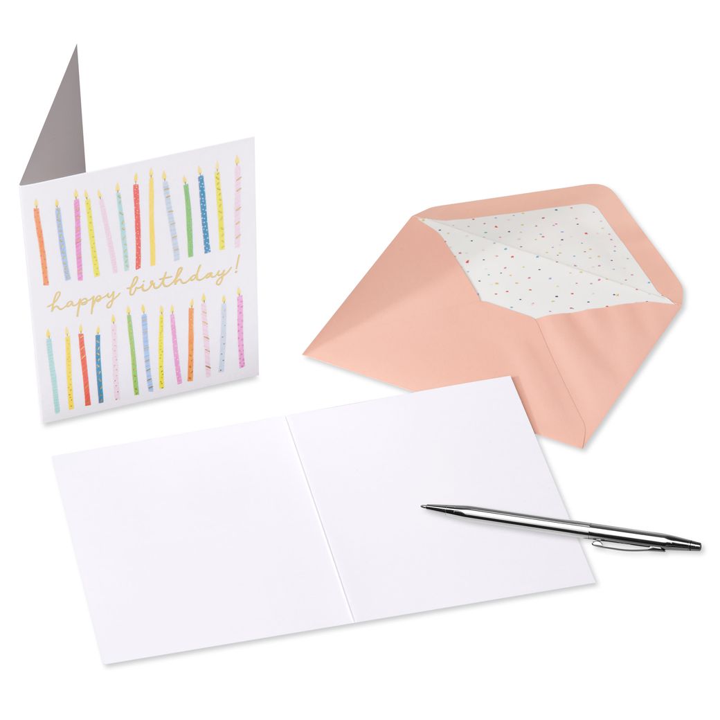 Birthday Celebrations Birthday Blank Note Cards with Envelopes, 20-Count Image 3