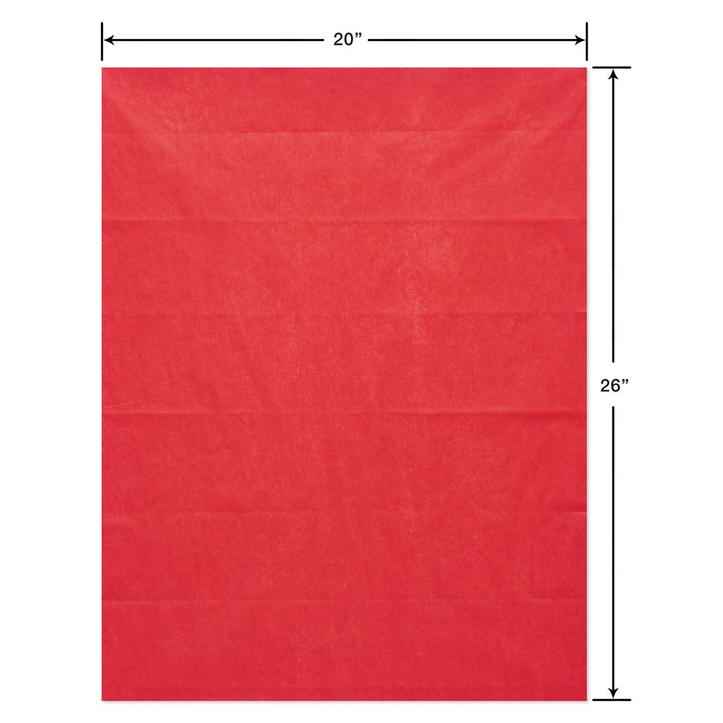 Red and White Holiday Tissue Paper, 16 Sheets Image 4