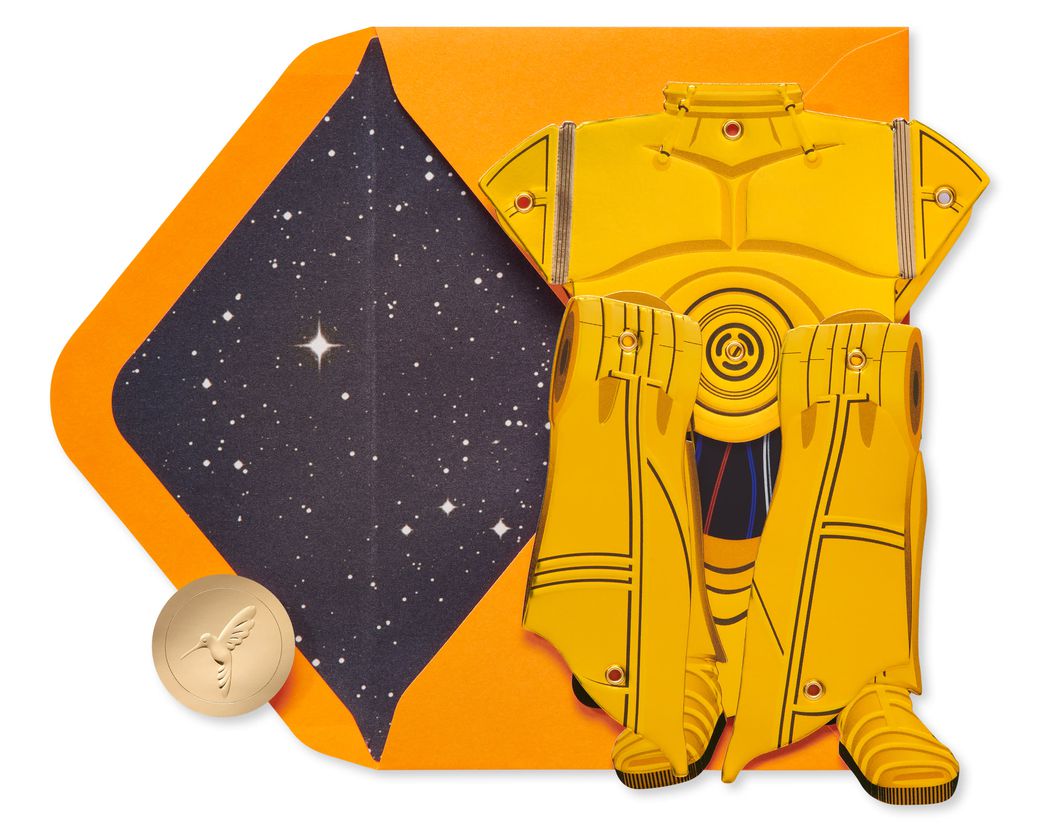 C3PO Papyrus Star Wars Halloween Greeting Card Image 4