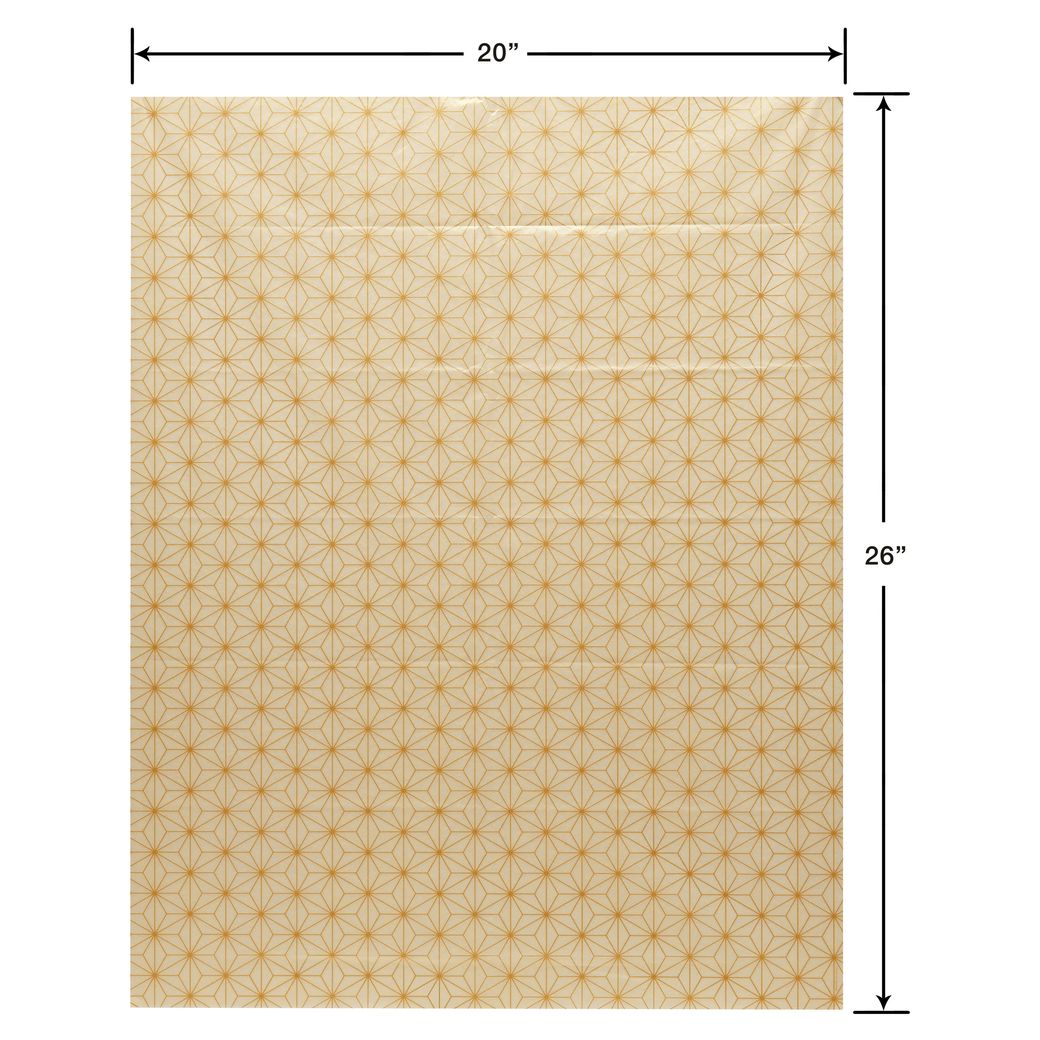 Winter Wonderland Gold Holiday Tissue Paper, 18 Sheets Image 4