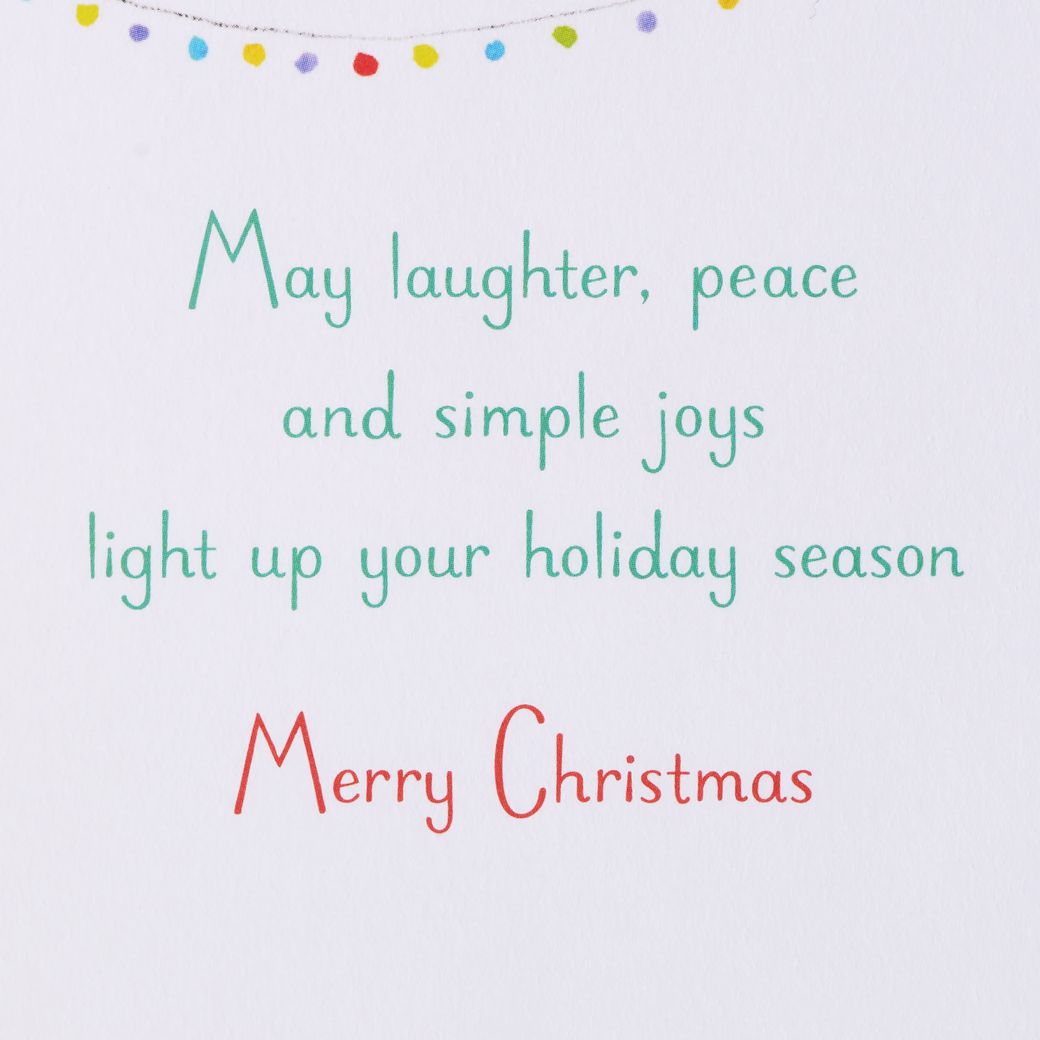 Simple Joys Christmas Greeting Card