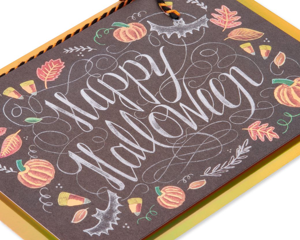 Chalkboard Happy Halloween Greeting Card Image 5