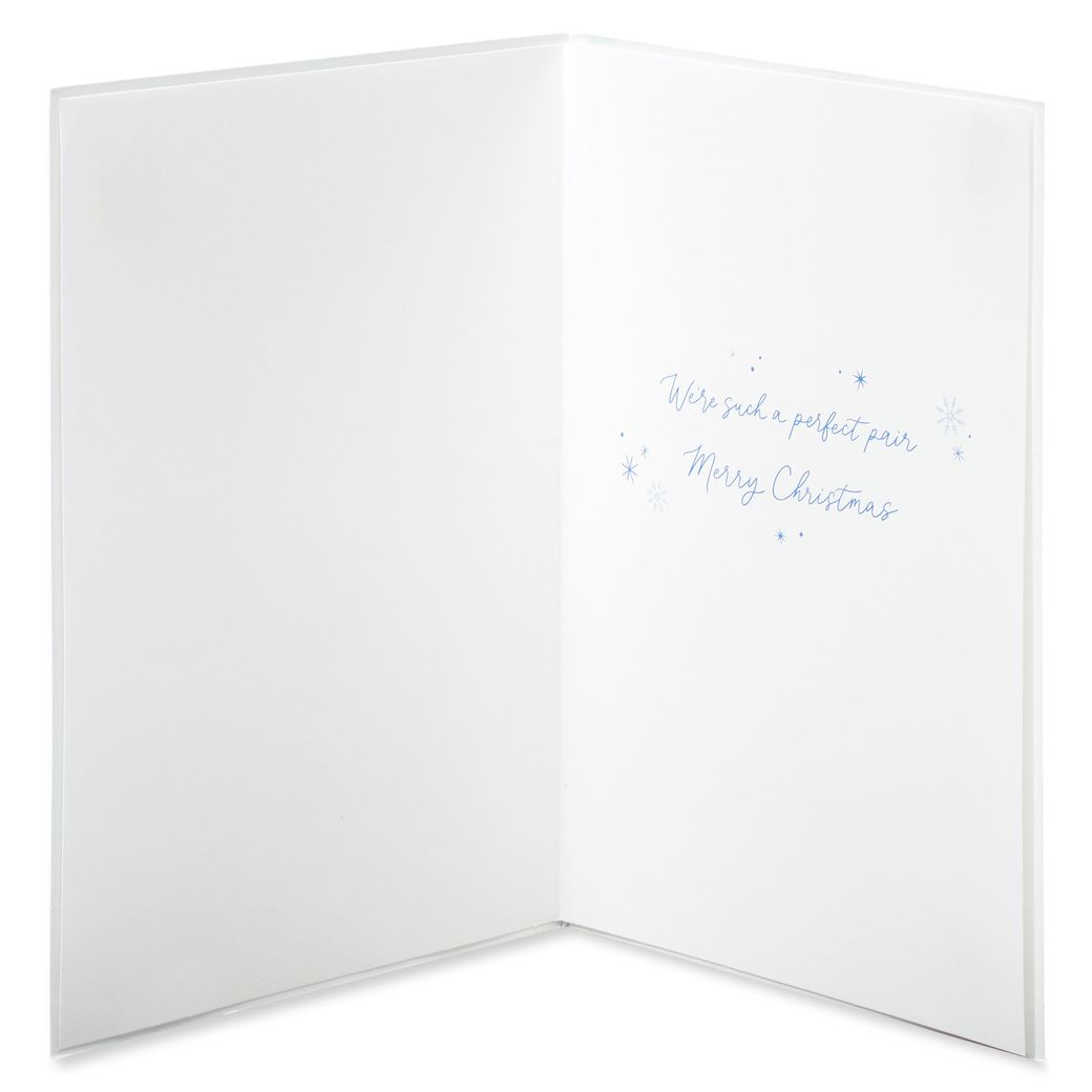 Perfect Pair Romantic Christmas Greeting Card Image 2