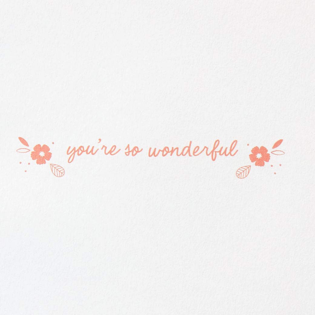 You're so Wonderful Thank You Greeting Card