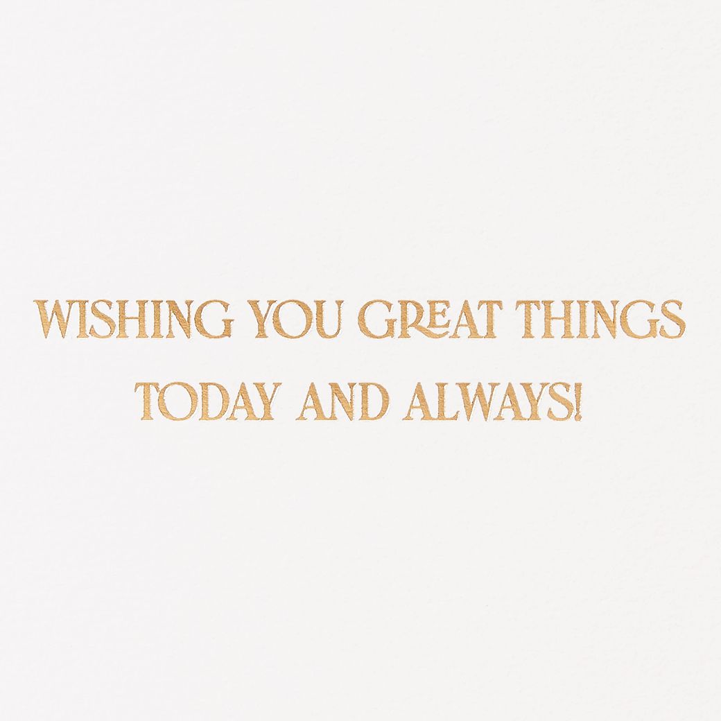 Great Things Birthday Greeting Card