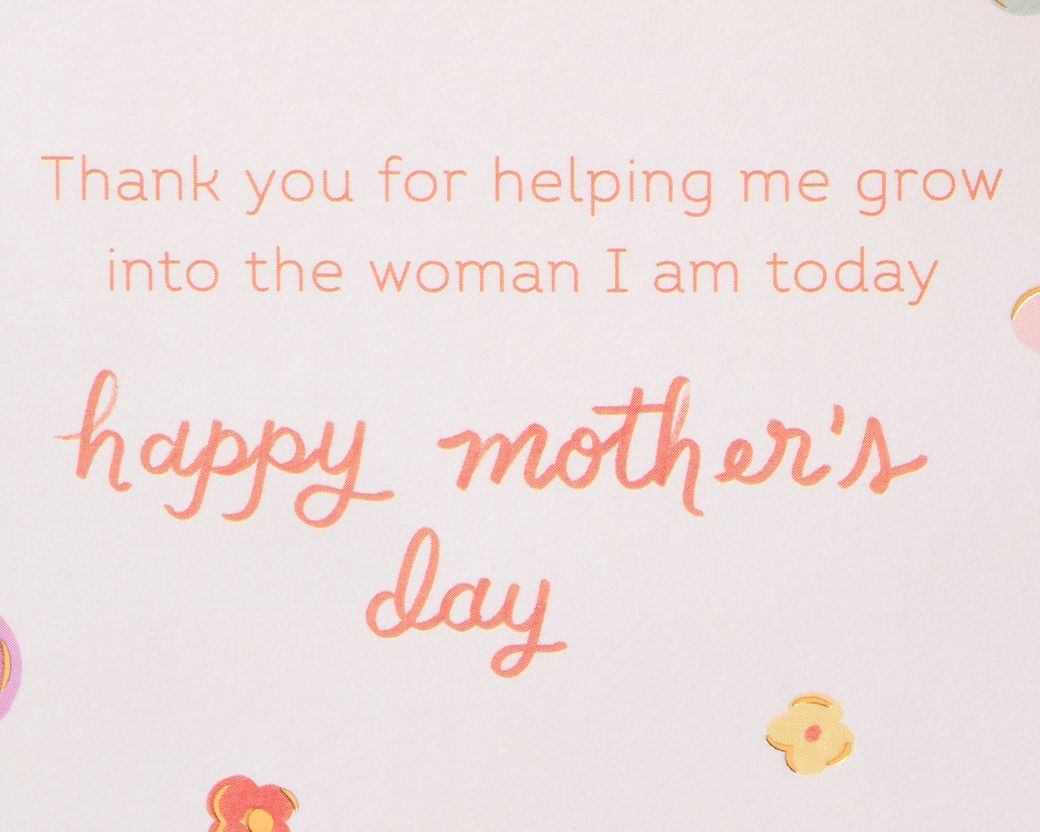 Helping Me Grow Mother's Day Greeting Card from Daughter Image 3