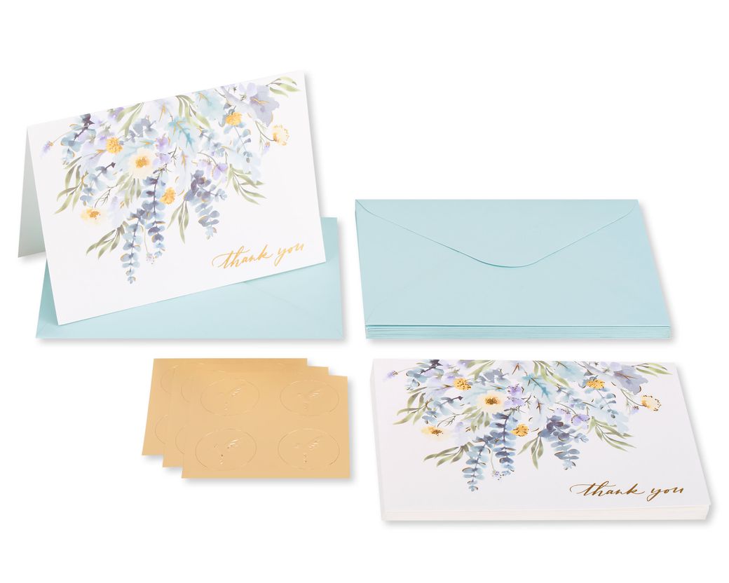 Leaves Sympathy Thank You Cards with Envelopes, 12-Count Image 2