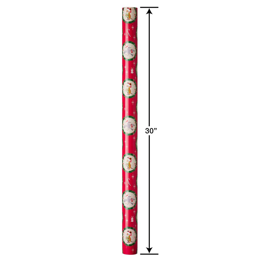 FALALALALA Pink Christmas Recycled Wrapping Paper – MASU