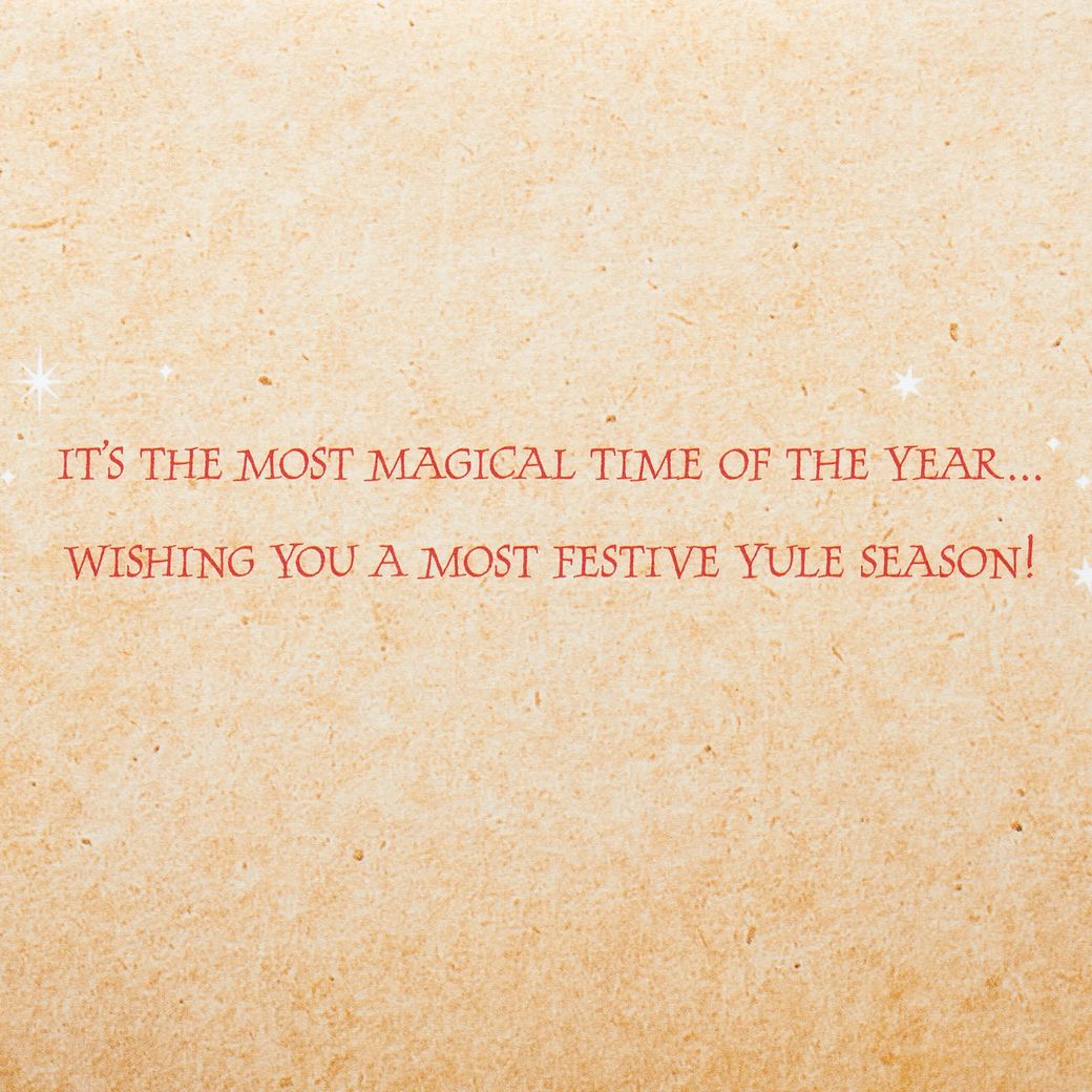 Most Festive Yule Season Harry Potter Christmas Greeting Card Image 3
