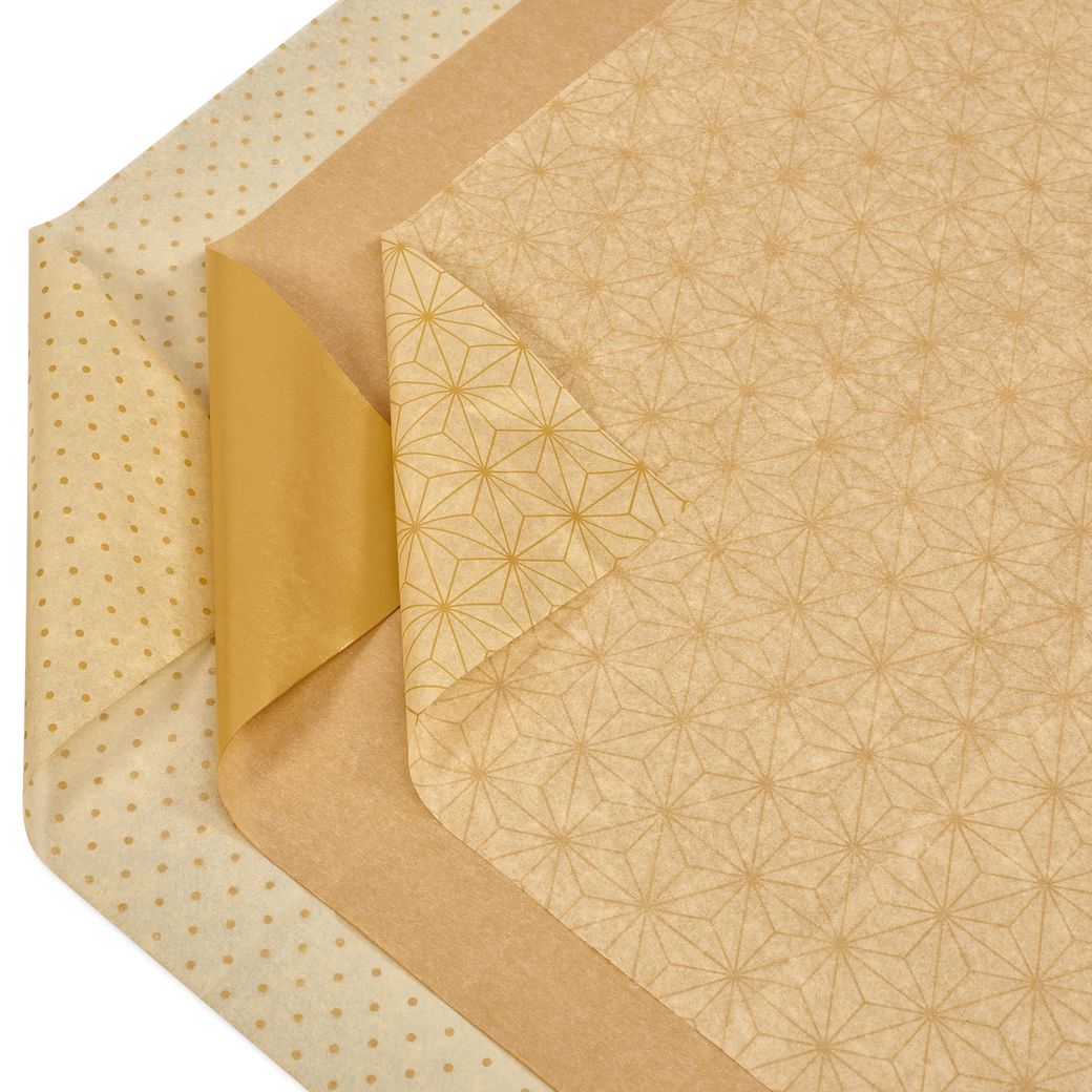 Winter Wonderland Gold Holiday Tissue Paper, 18 Sheets Image 5