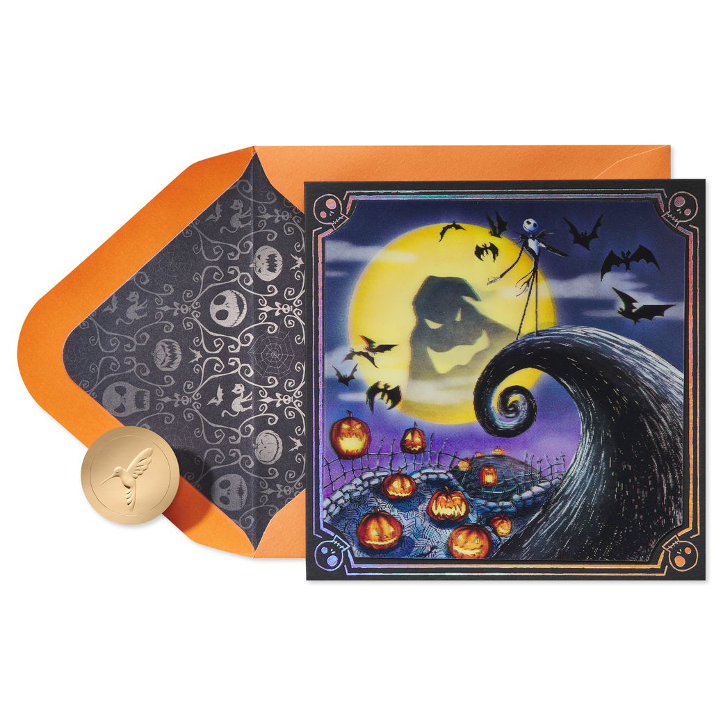 Trick Or Scream Nightmare Before Christmas Halloween Greeting Card