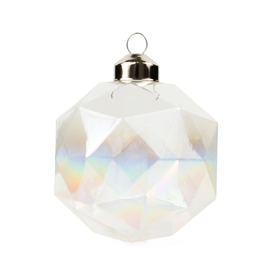 12 Pack Crystal Christmas Ornaments